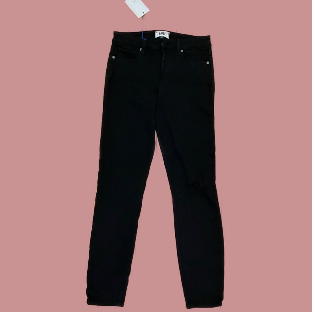 Jet Black Paige Denim Skinny Jeans